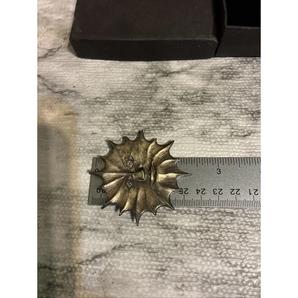 Beautiful Sunburst Brooch By L•S